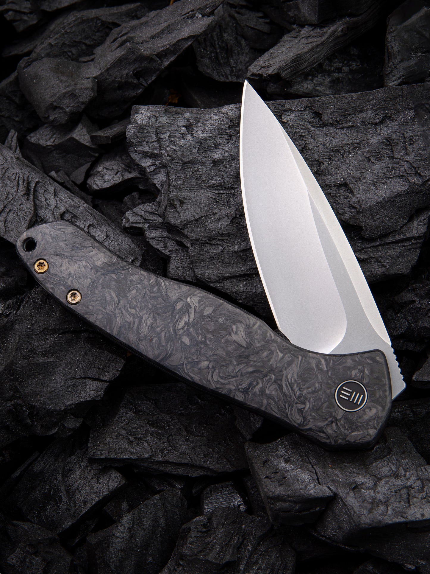 WE Knife Kitefin 3.24" CPM S35VN Marbled Carbon Fiber Folding Knife 2001A