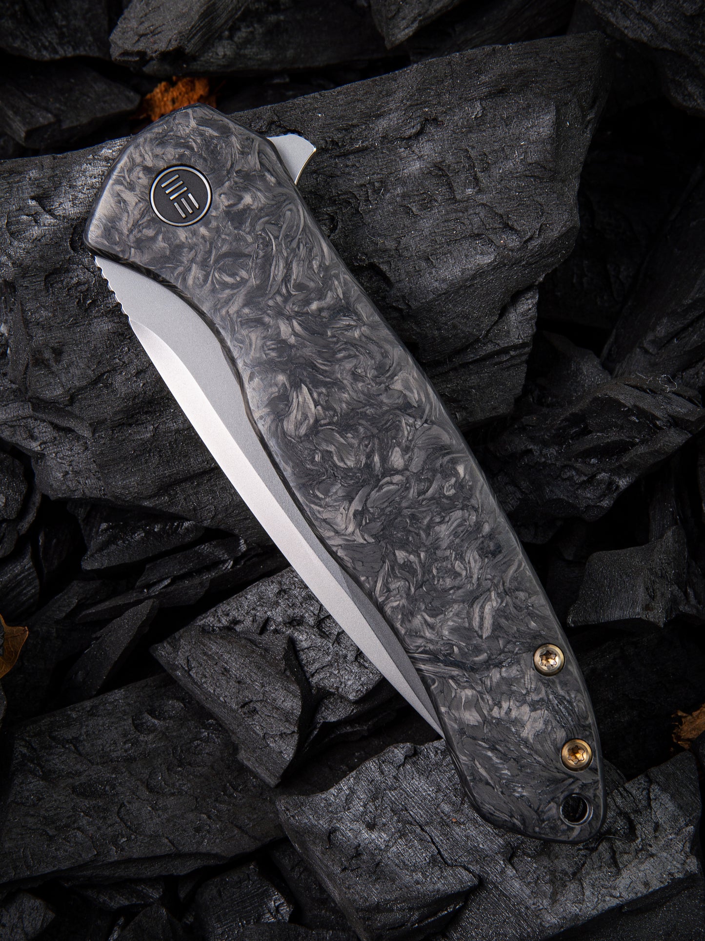 WE Knife Kitefin 3.24" CPM S35VN Marbled Carbon Fiber Folding Knife 2001A