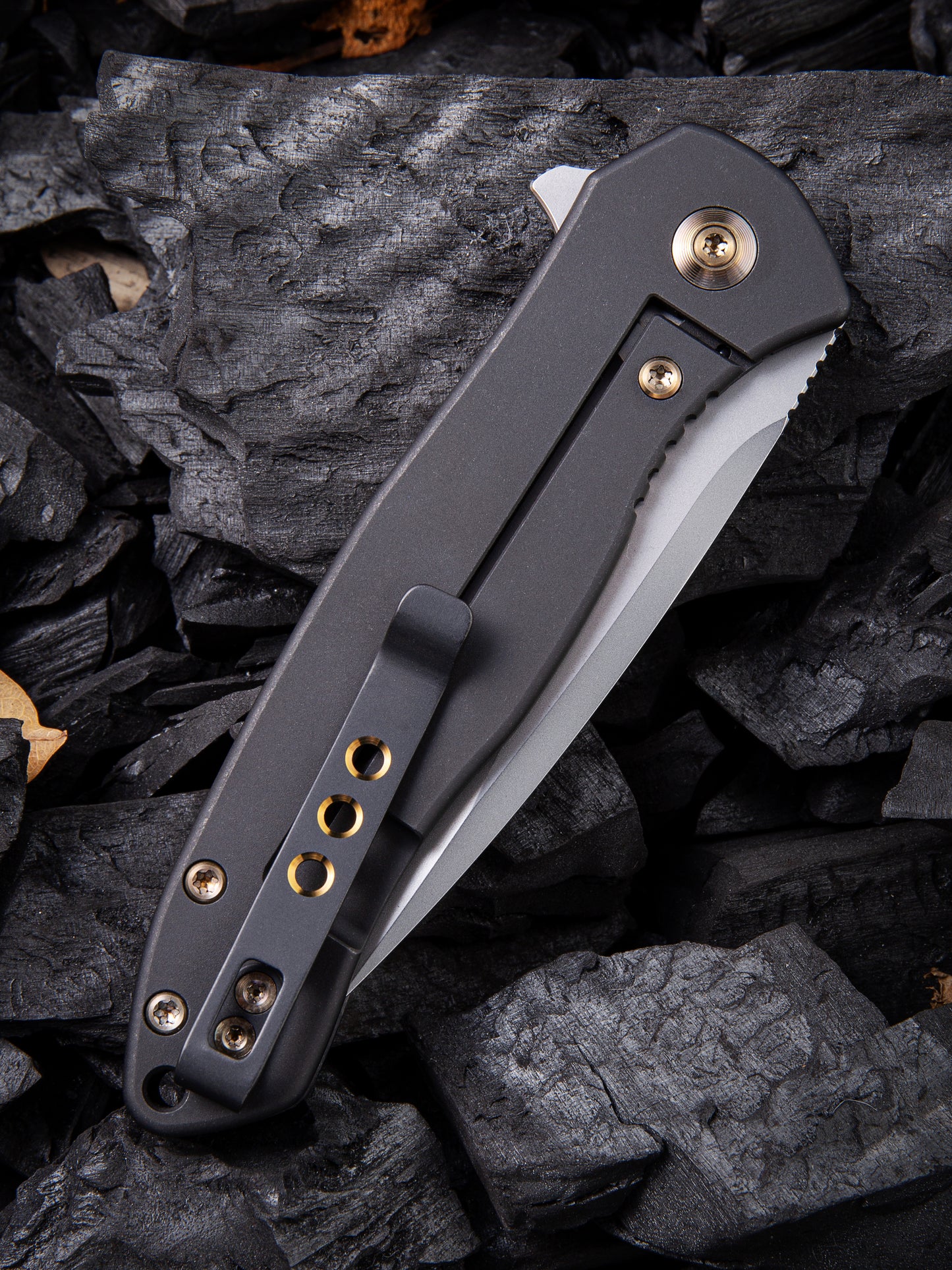 WE Knife Kitefin 3.24" CPM S35VN Marbled Carbon Fiber Folding Knife 2001A
