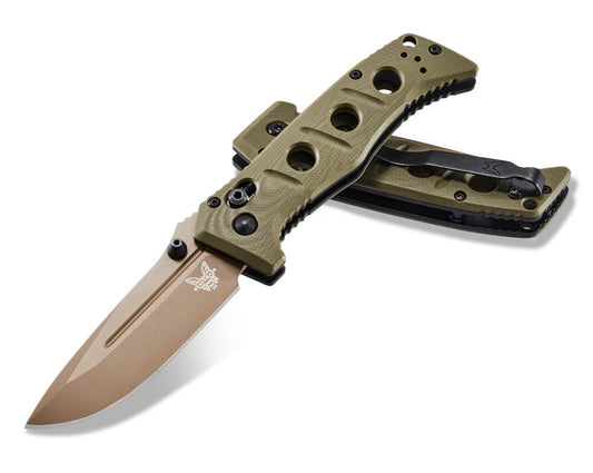 Benchmade 273FE-2 Adamas 3.25" CPM-CruWear Flat Earth/OD G10 Folding Knife