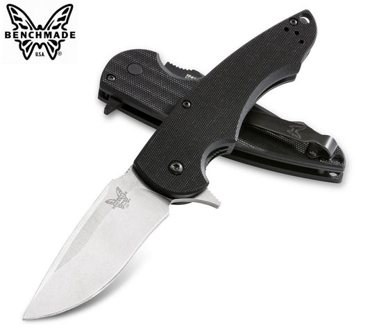 Benchmade 320 Precinct 3.3" 154CM Flipper Folding Knife with G10 Handle by Butch Ball