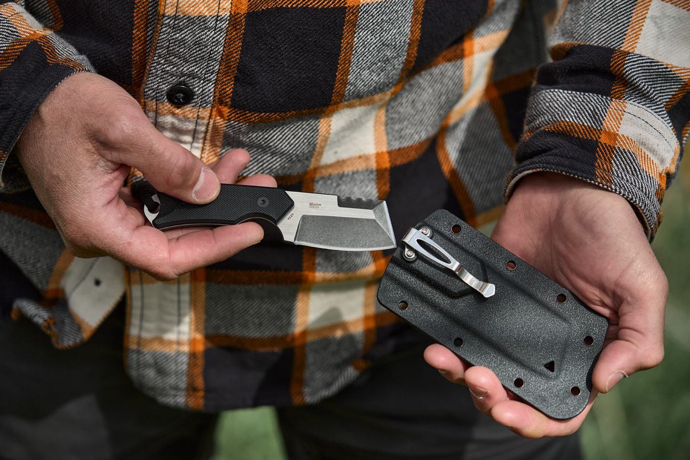 CRKT Razel Compact 2.32" D2 G10 Fixed Blade Knife - John Graham Design - 4036
