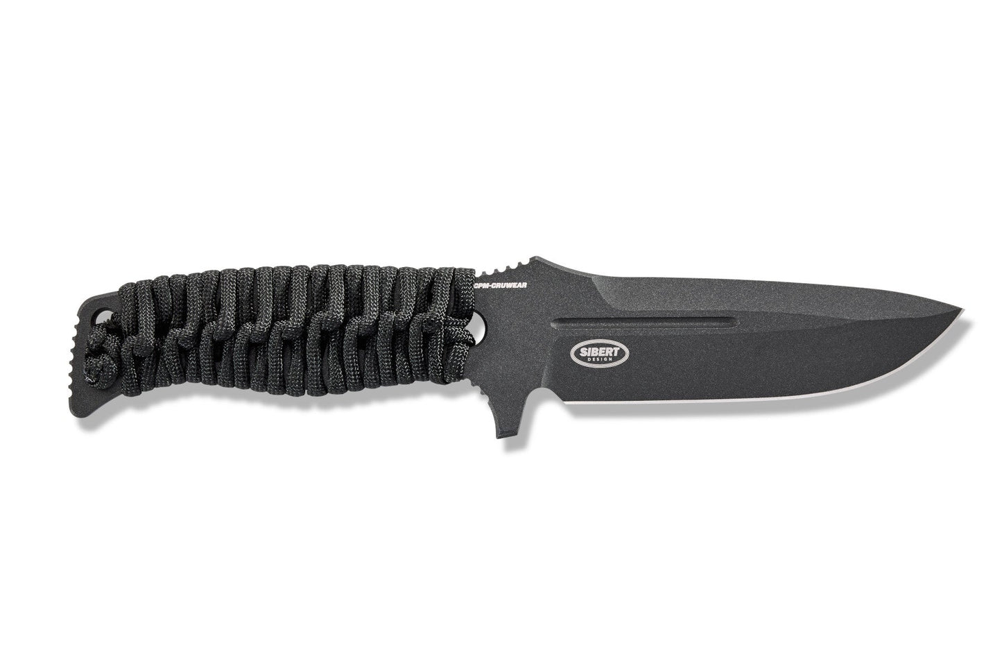 Benchmade 375BK-1 Fixed Adamas 4.2" CPM-CruWear Cobalt Black Fixed Blade Knife with MOLLE Sheath