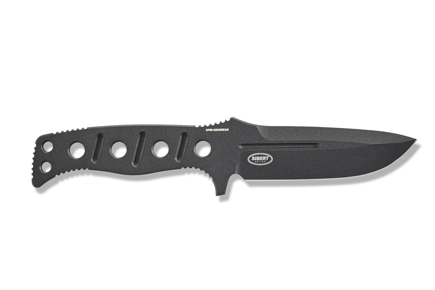 Benchmade 375BK-1 Fixed Adamas 4.2" CPM-CruWear Cobalt Black Fixed Blade Knife with MOLLE Sheath