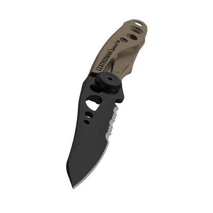 Leatherman Skeletool KBX 2.6" 420HC Coyote Tan Folding Knife with Bottle Opener