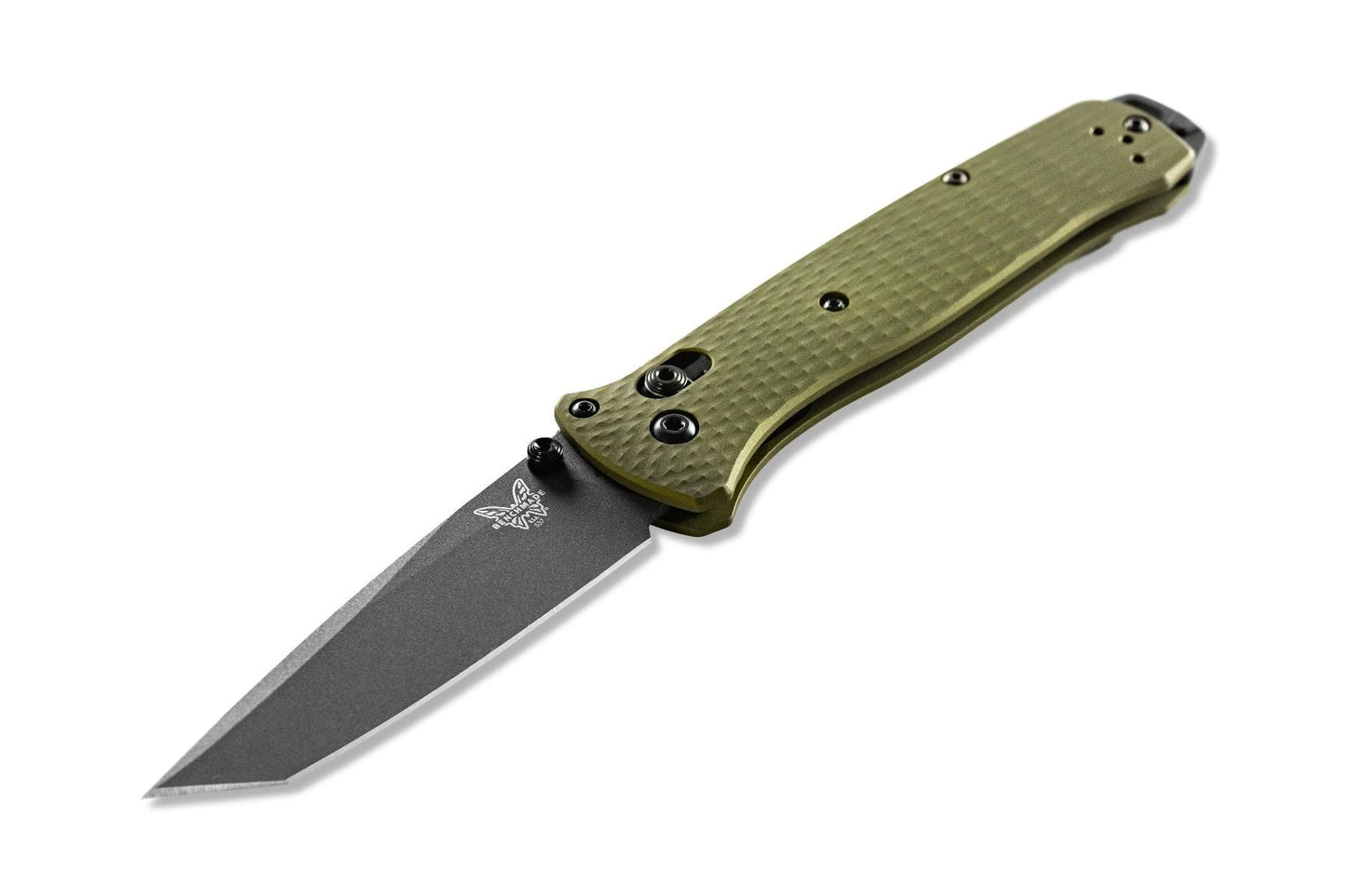 Benchmade 537GY-1 Bailout AXIS 3.38" CPM-M4 Tanto Folding Knife with Green Aluminum Handle