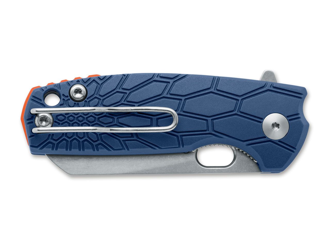 Fox Baby Core 2.36" N690Co Stonewash Blue Folding Knife by Jesper Voxnaes FX-608 BL