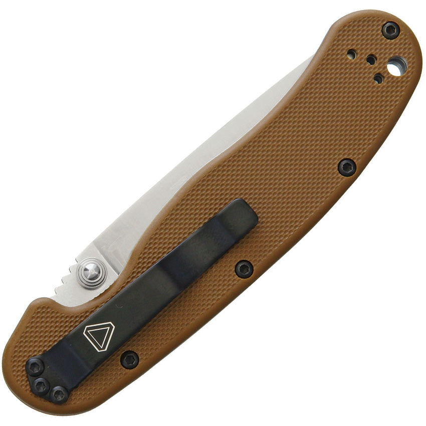 Ontario Knife Company RAT II 3" D2 Satin Coyote Brown Folding Knife 8828CB