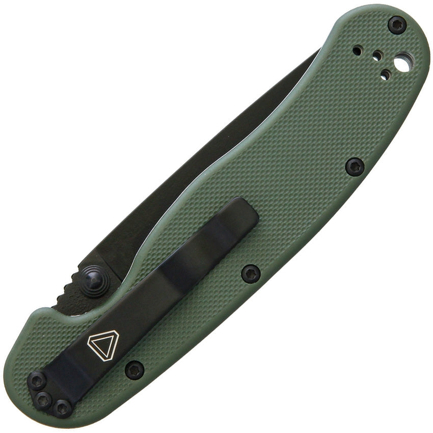 Ontario Knife Company RAT II 3" Black D2 OD Green Folding Knife 8830OD