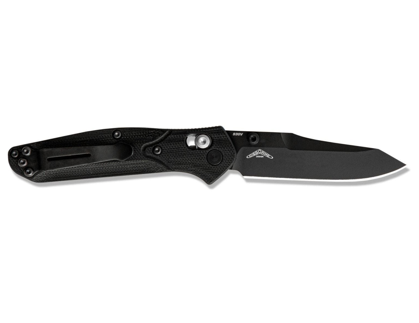 Benchmade 945BK-1 Mini Osborne AXIS 2.92" Black CPM-S30V Black/Blue G10 Folding Knife