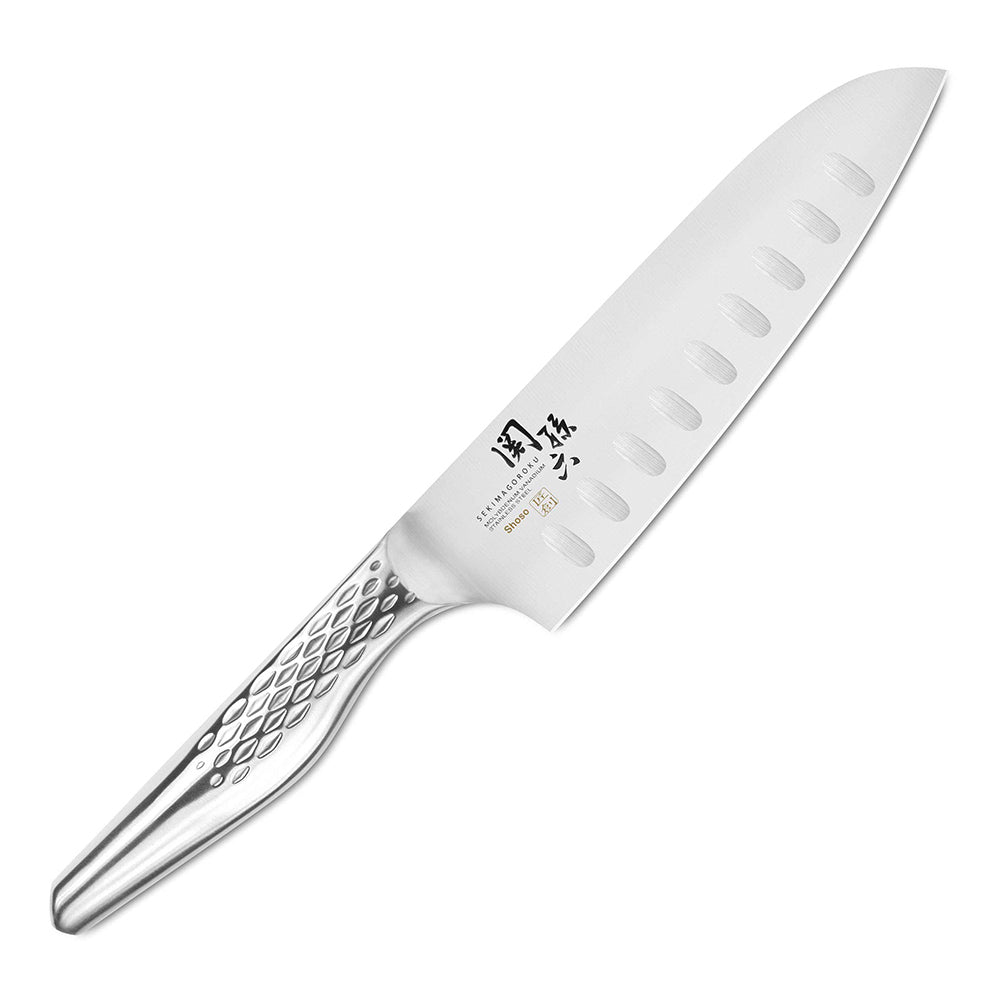 Seki Magoroku Shoso DSR-1K6 Santoku Hollow-Indented Kitchen Knife 165mm - Made in Japan