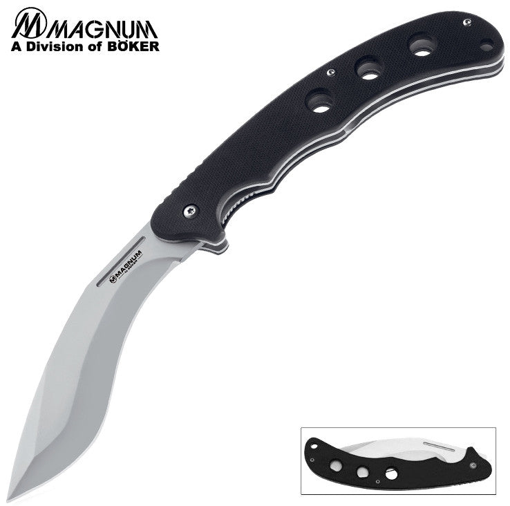 Boker Magnum Pocket Kukri Large 4.65" G10 Folding Knife 01MB511