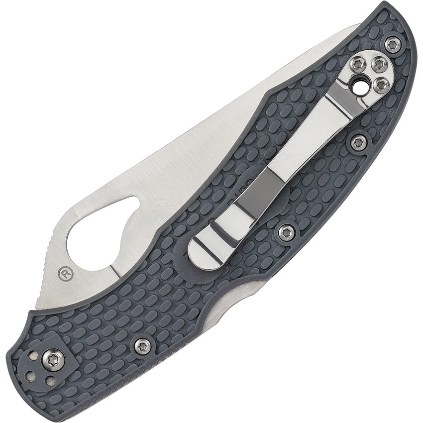 Spyderco Byrd Cara Cara 2 Gray FRN Folding Knife BY03PGY2