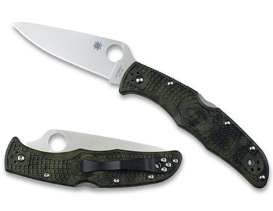 Spyderco Endura 4 VG-10 Zome Green Folding Knife C10ZFPGR