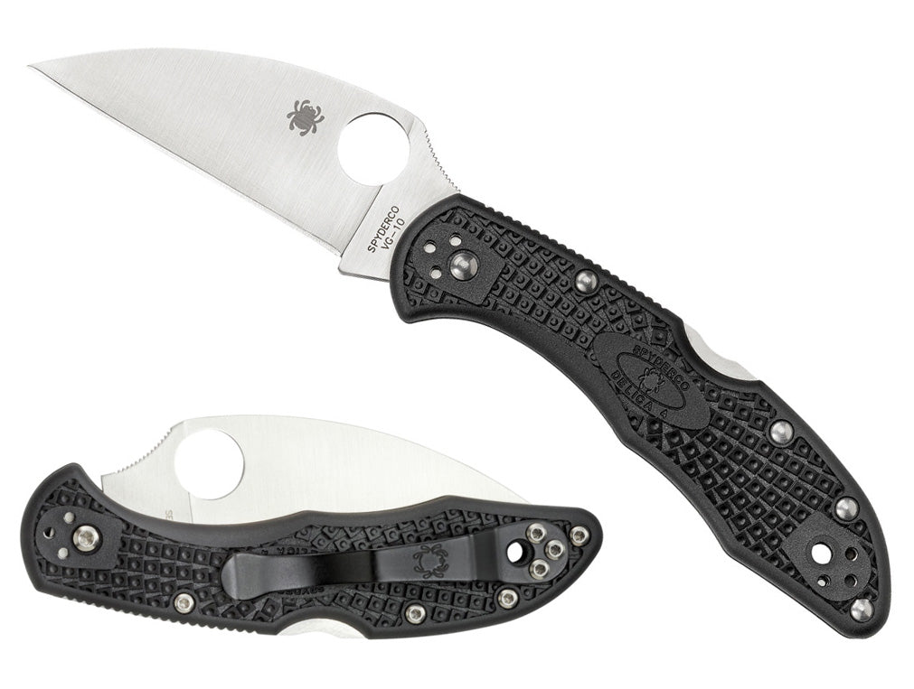 Spyderco Delica 4 Wharncliffe 2.87" VG-10 FRN Folding Knife C11FPWCBK