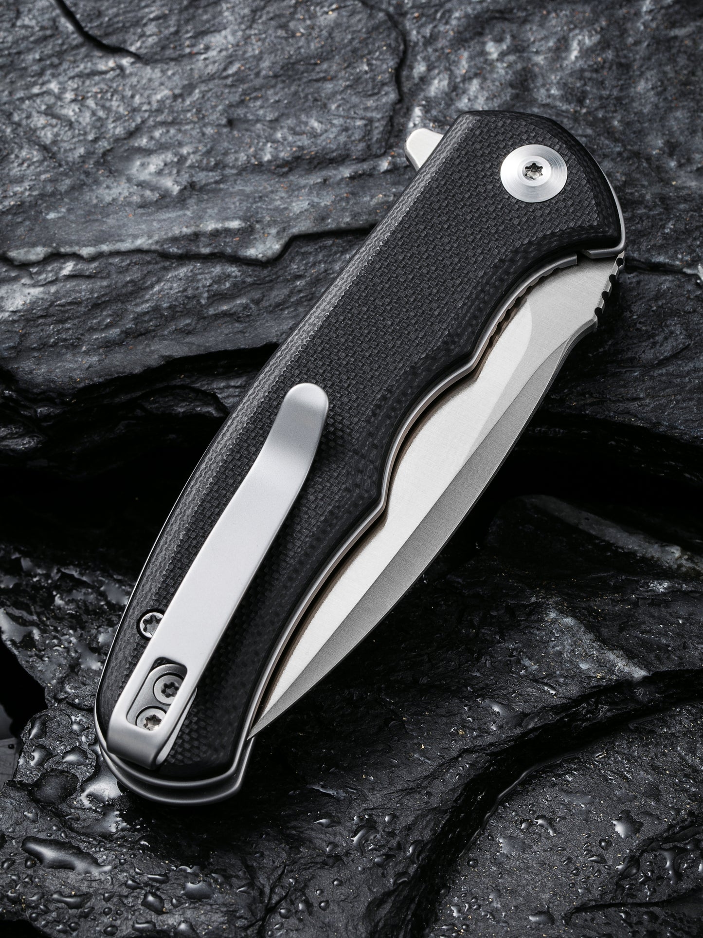 Civivi Mini Praxis 2.98" D2 Black G10 Folding Knife C18026C-2