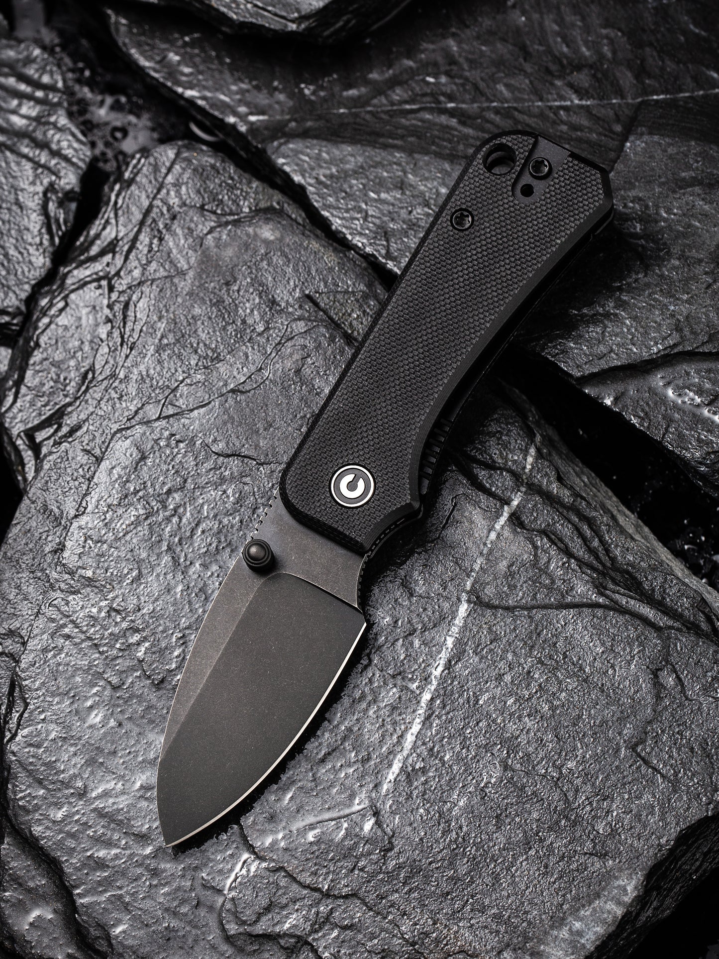 Civivi Baby Banter 2.34" Black Nitro-V Black G10 Folding Knife C19068S-2