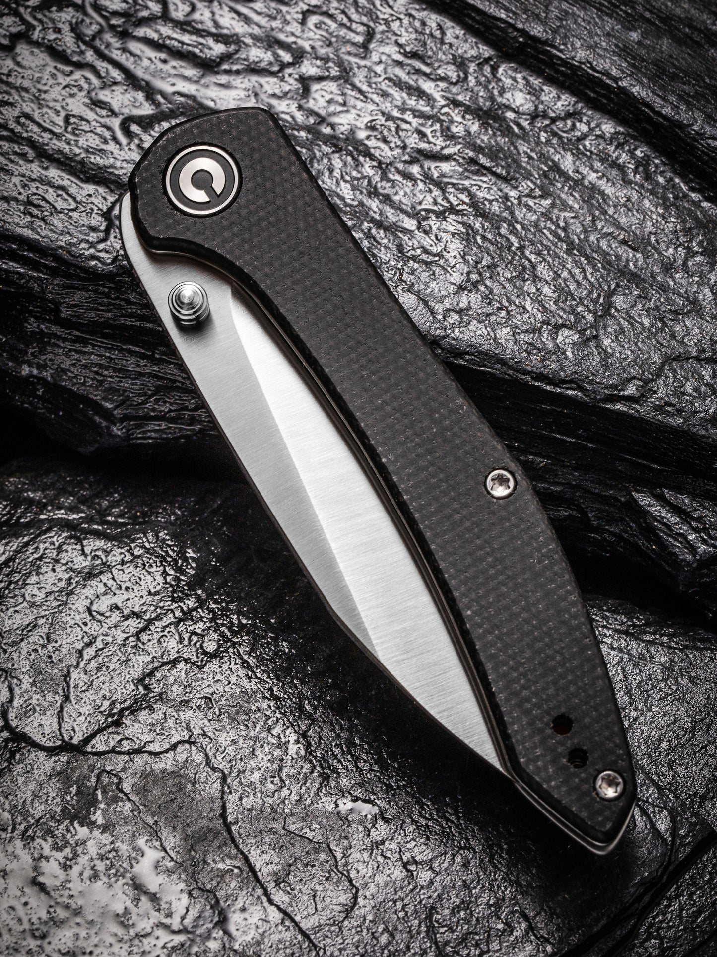 Civivi Hadros 3.35" 10Cr15CoMoV Black Micarta Folding Knife C20004-1