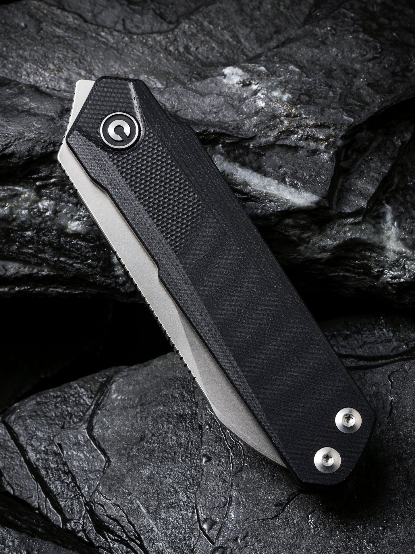 Civivi Ki-V Plus 2.52" Nitro-V Black G10 Linerlock Folding Knife by Ostap Hel C20005B-1