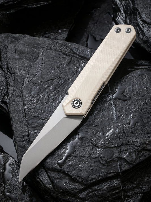 Civivi Ki-V Plus 2.52" Nitro-V Ivory G10 Linerlock Folding Knife by Ostap Hel C20005B-2