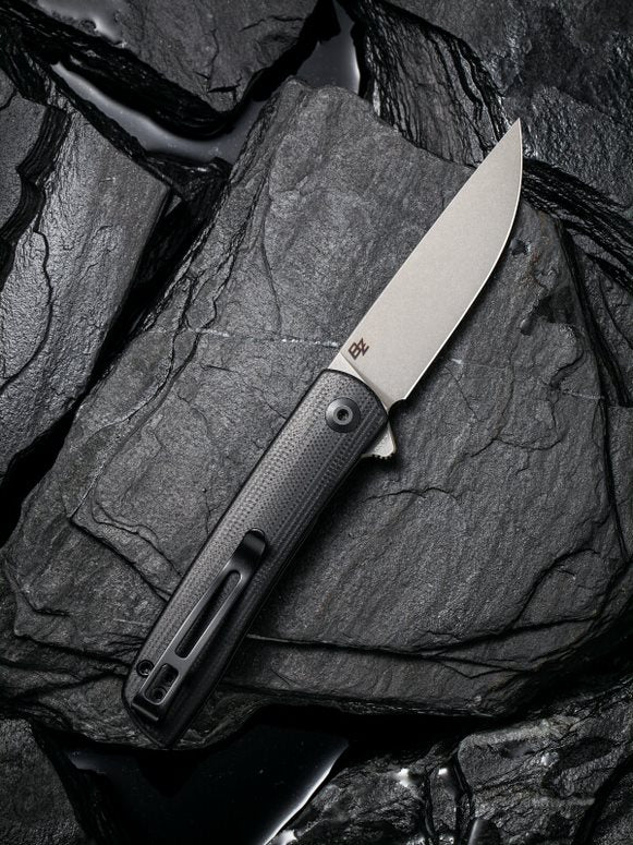 Civivi Bo 2.92" Nitro-V Black G10 Folding Knife by Brad Zinker C20009B-3
