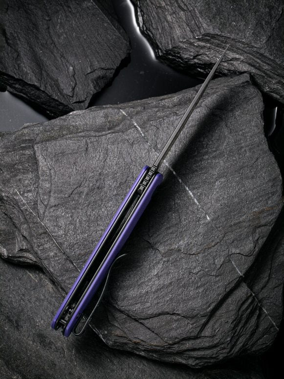 Civivi Bo 2.92" Black Nitro-V Purple G10 Folding Knife by Brad Zinker C20009B-5