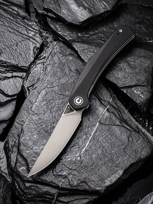 Civivi Lazar 3.31" Black G10 Folding Knife by Elijah Isham C20013-1