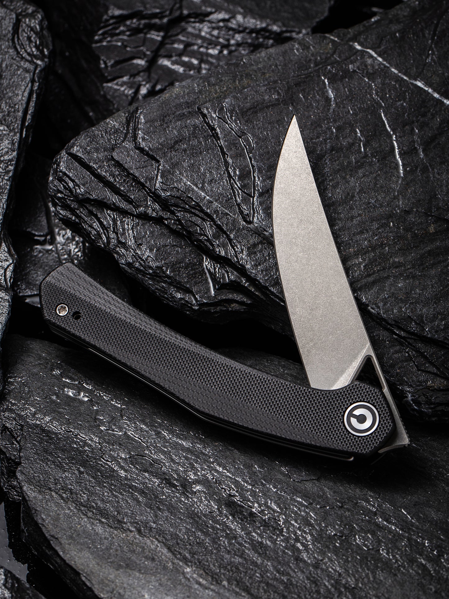 Civivi Lazar 3.31" Black G10 Folding Knife by Elijah Isham C20013-1