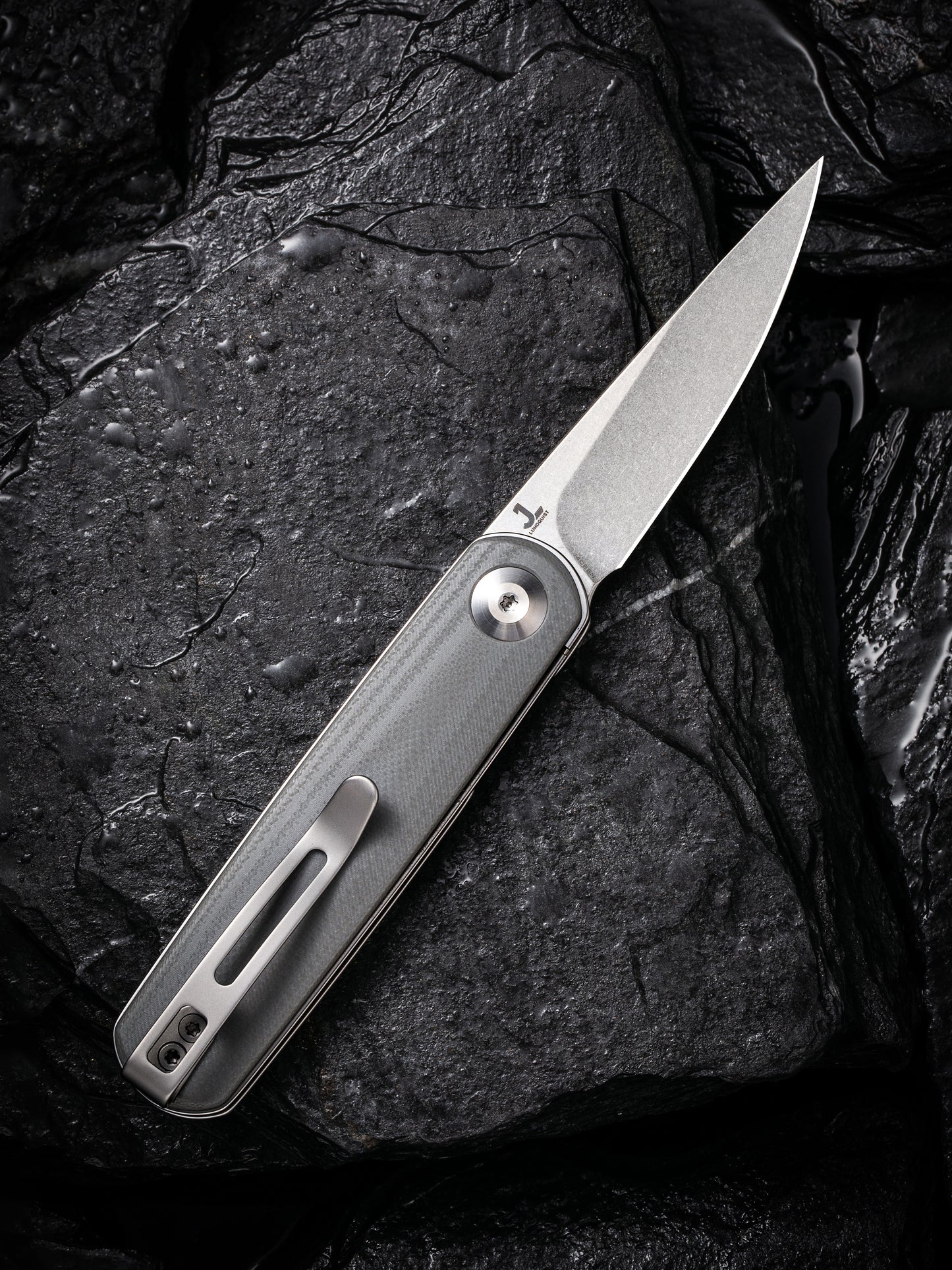 Civivi Lumi 2.56" Sandvik 14C28N Gray G10 Folding Knife by Justin Lundquist C20024-2