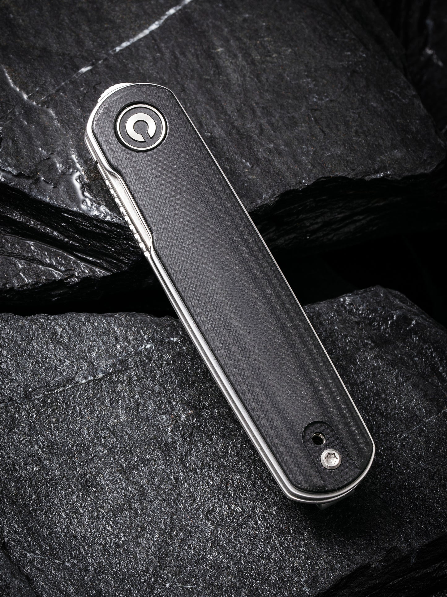 Civivi Lumi 2.56" Sandvik 14C28N Black G10 Folding Knife by Justin Lundquist C20024-3
