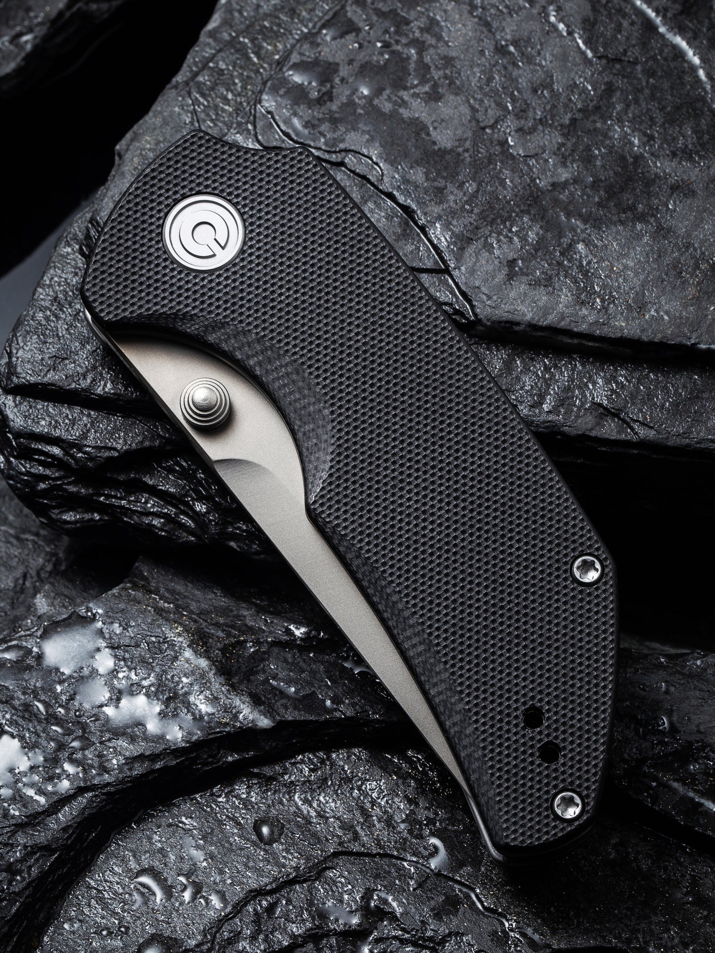 Civivi Thug 2 2.69" Nitro-V Black G10 Folding Knife by Matthew Christensen C20028C-2