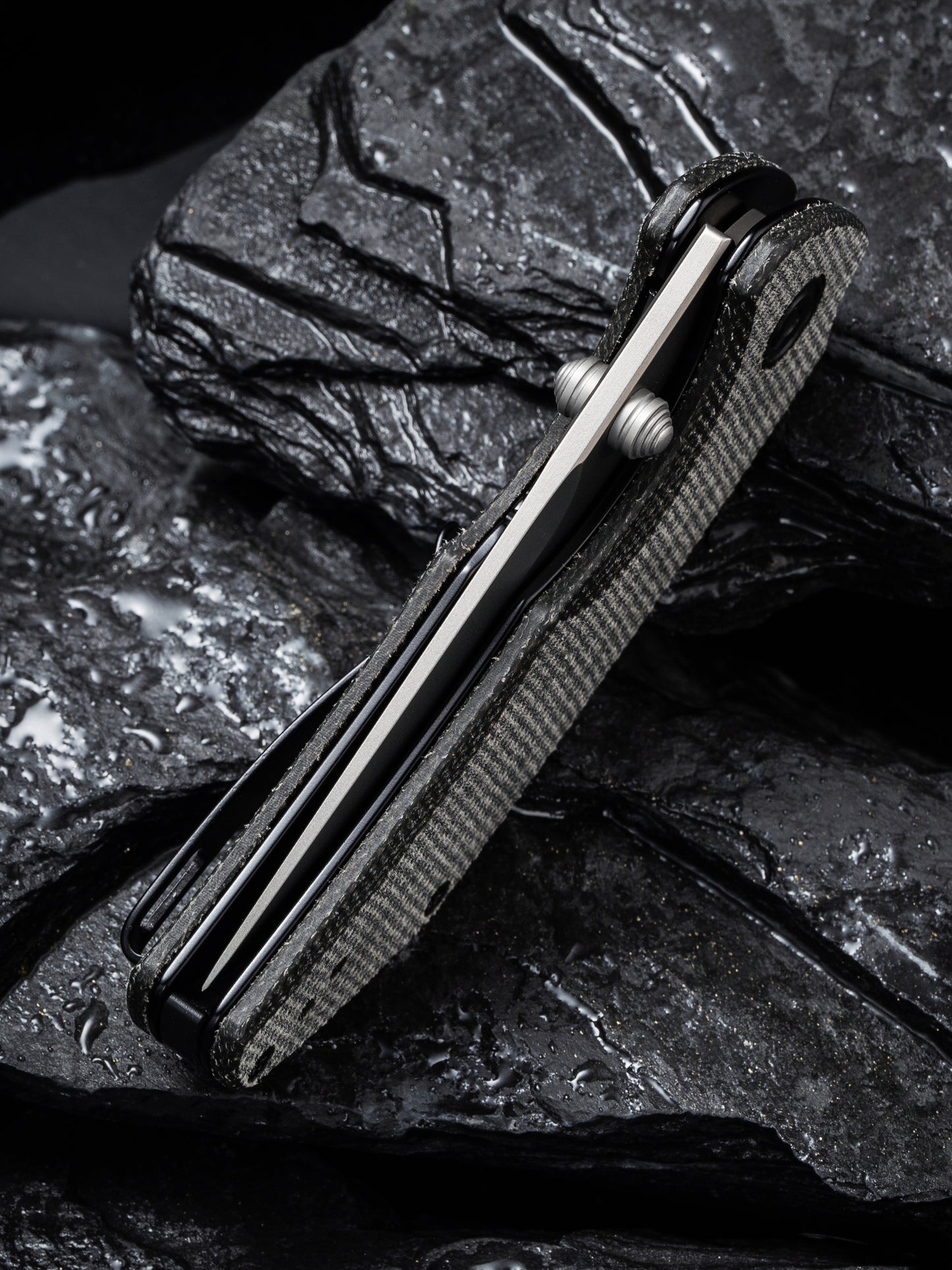 Civivi Thug 2 2.69" Nitro-V Dark Green Micarta Folding Knife by Matthew Christensen C20028C-3