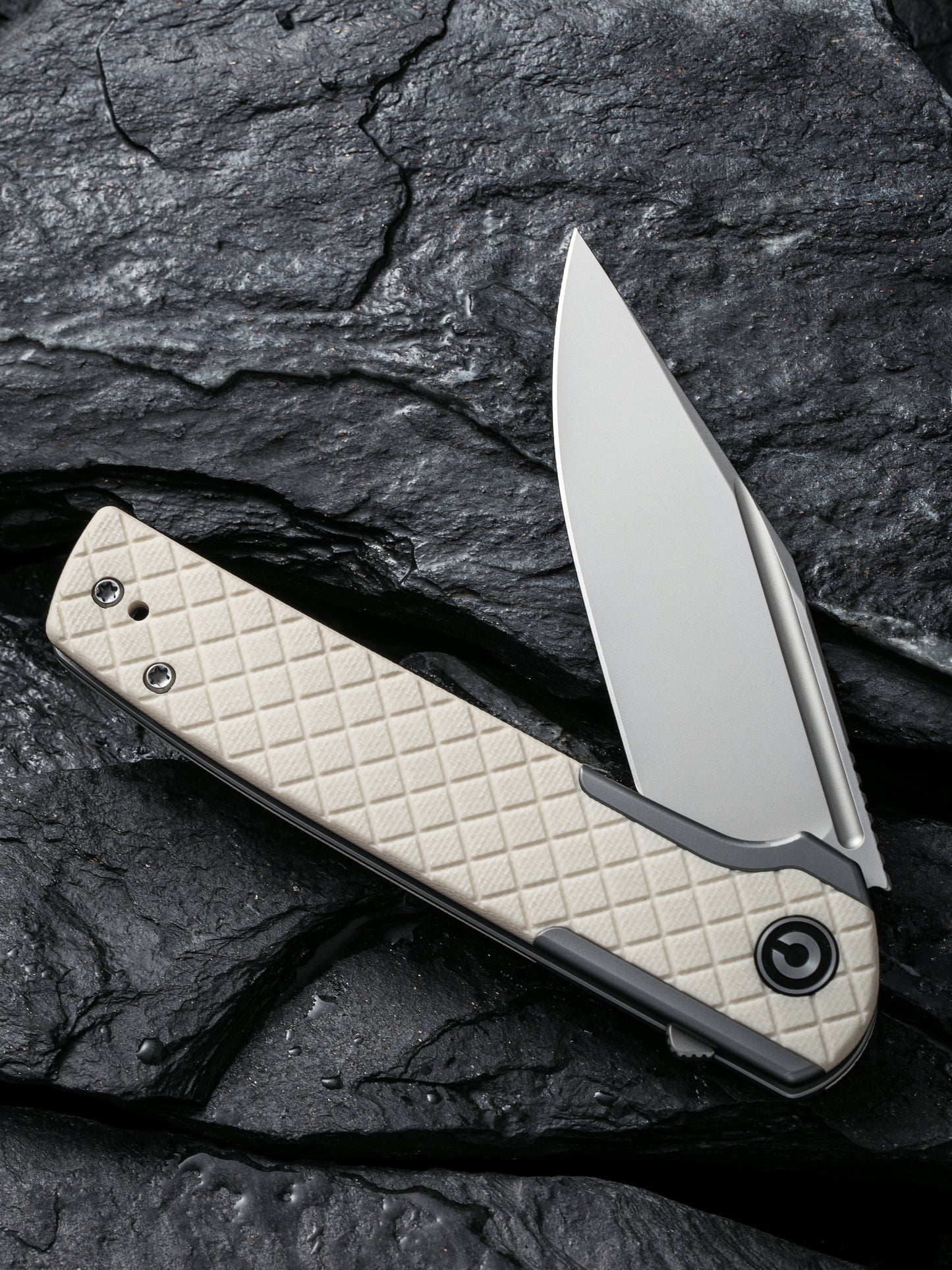 Civivi Cachet 3.48" Sandvik 14C28N Ivory G10 Folding Knife C20041B-2