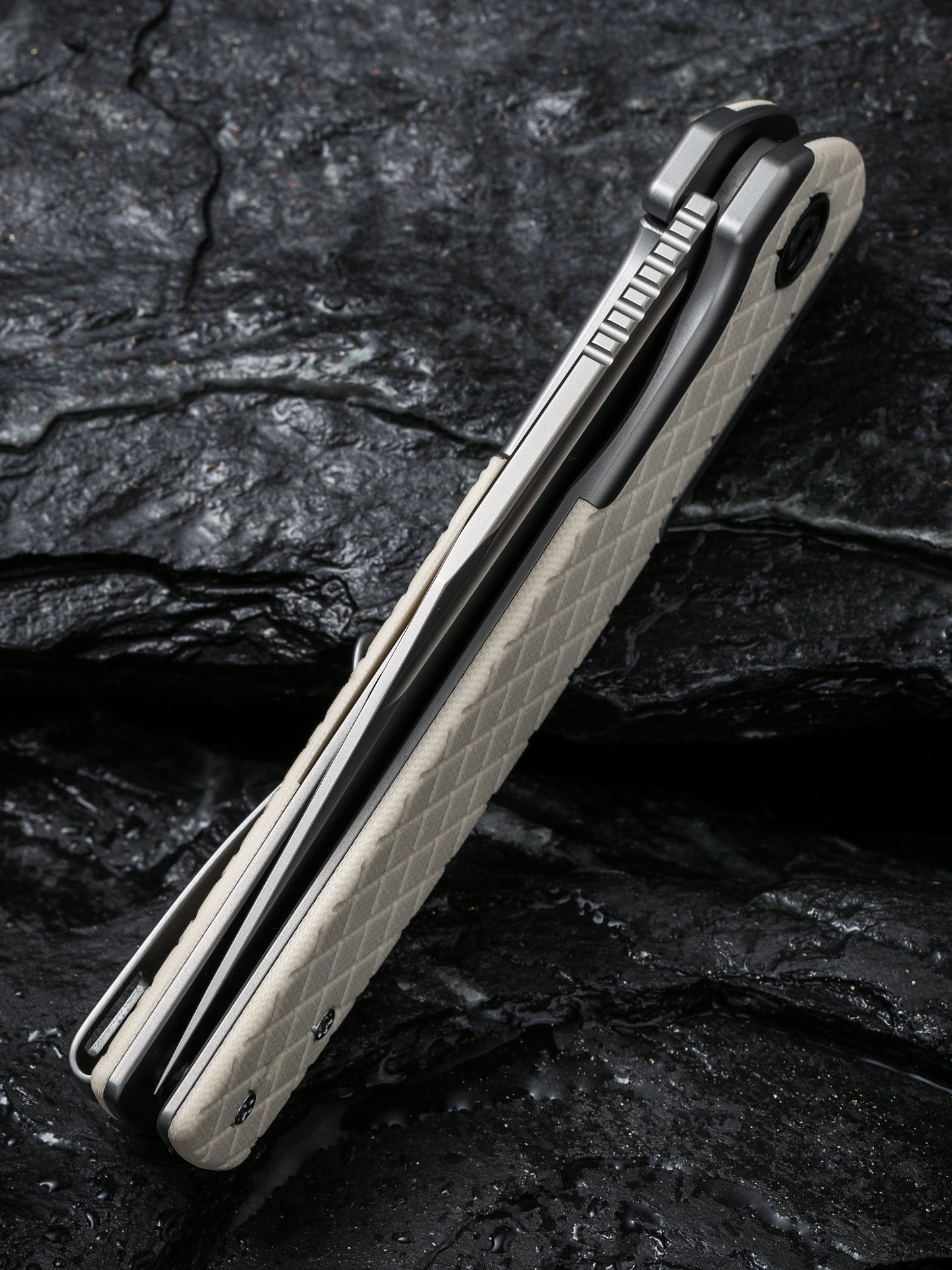 Civivi Cachet 3.48" Sandvik 14C28N Ivory G10 Folding Knife C20041B-2