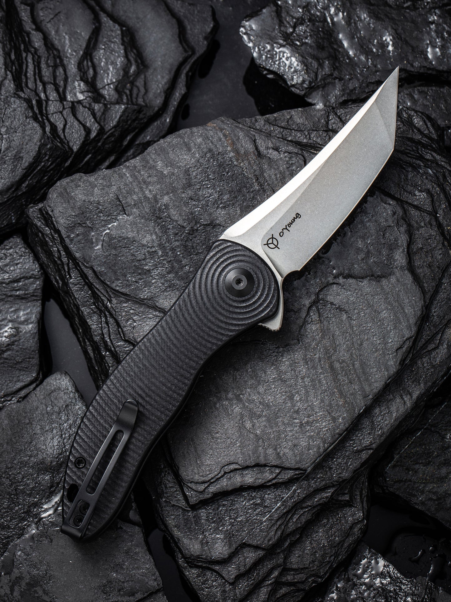 Civivi Synergy 3 Tanto 3.24" Nitro-V Black G10 Folding Knife by Jim O'Young C20075B-1