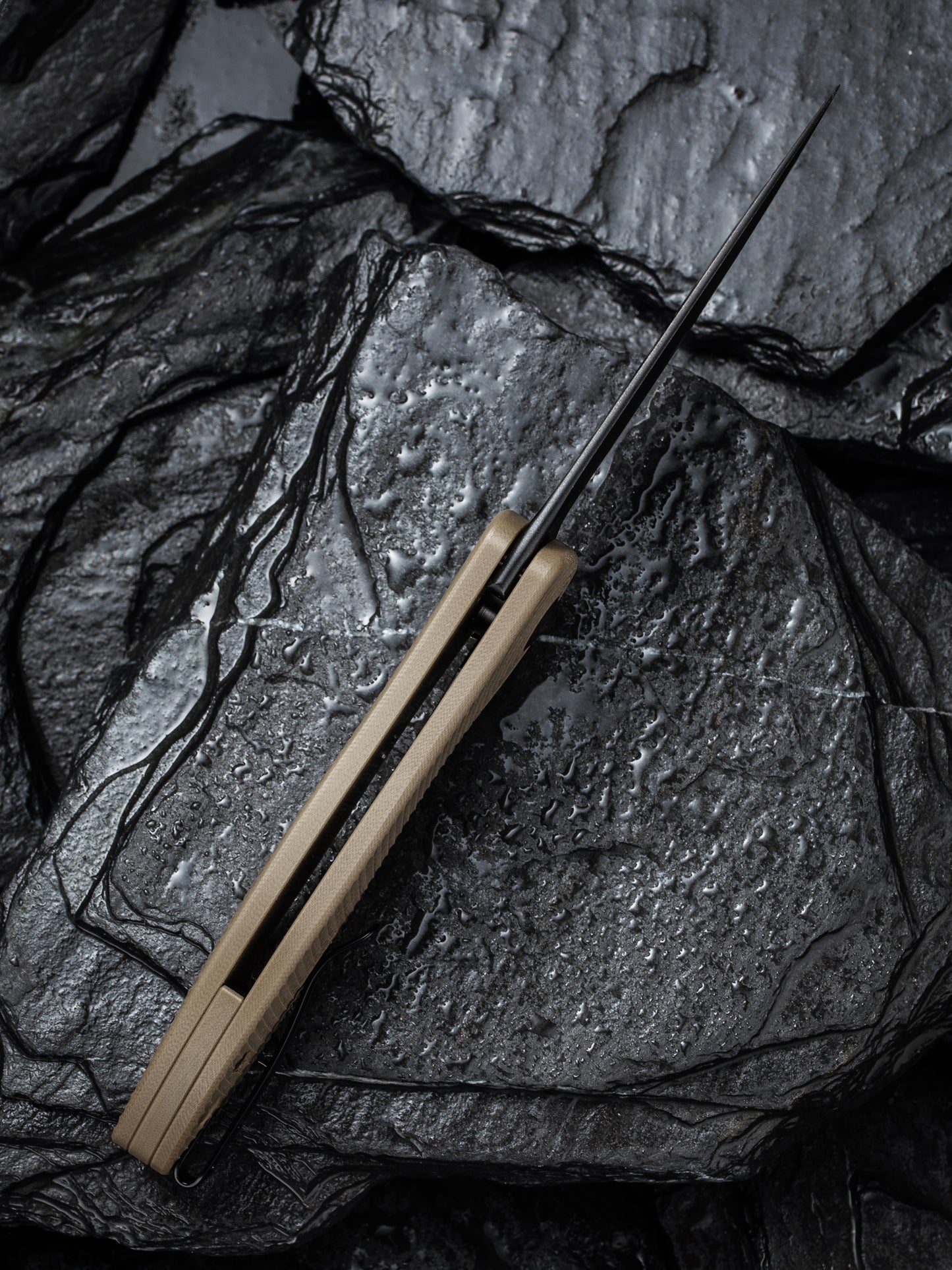 Civivi Synergy 3 3.24" Nitro-V Black Stonewashed Tan G10 Folding Knife by Jim O'Young C20075D-2