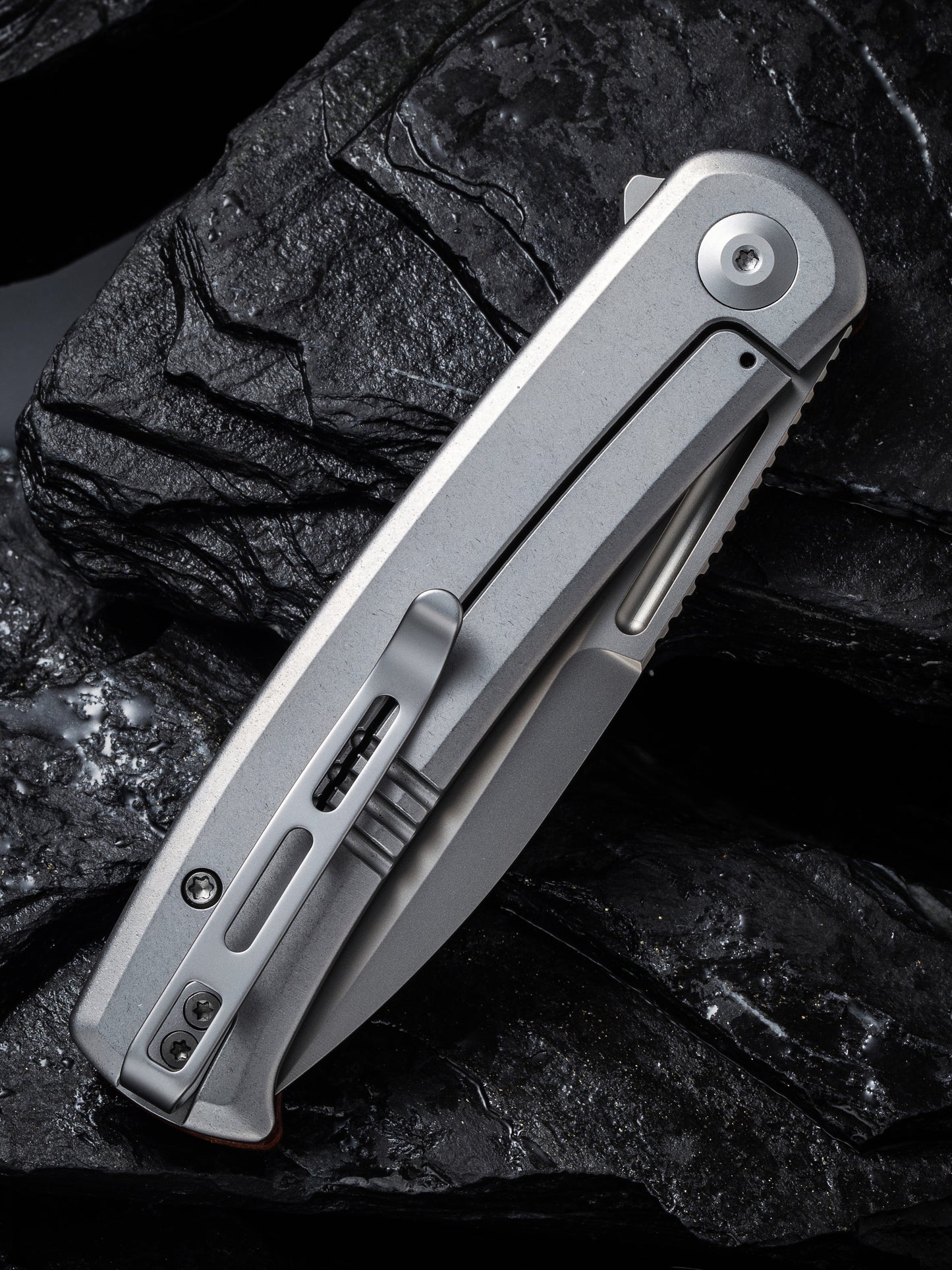 Civivi Cetos 3.48" 14C28N Guibourtia Wood Folding Knife C21025B-4