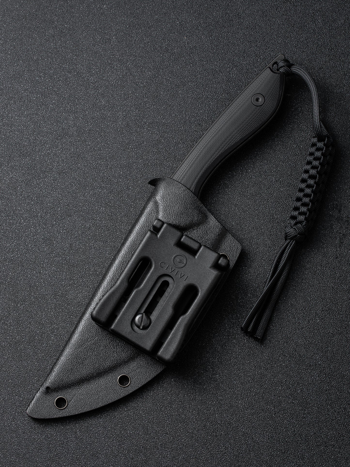 Civivi Concept 22 4.88" D2 Black G10 Fixed Blade Knife by Tuffknives C21047-1