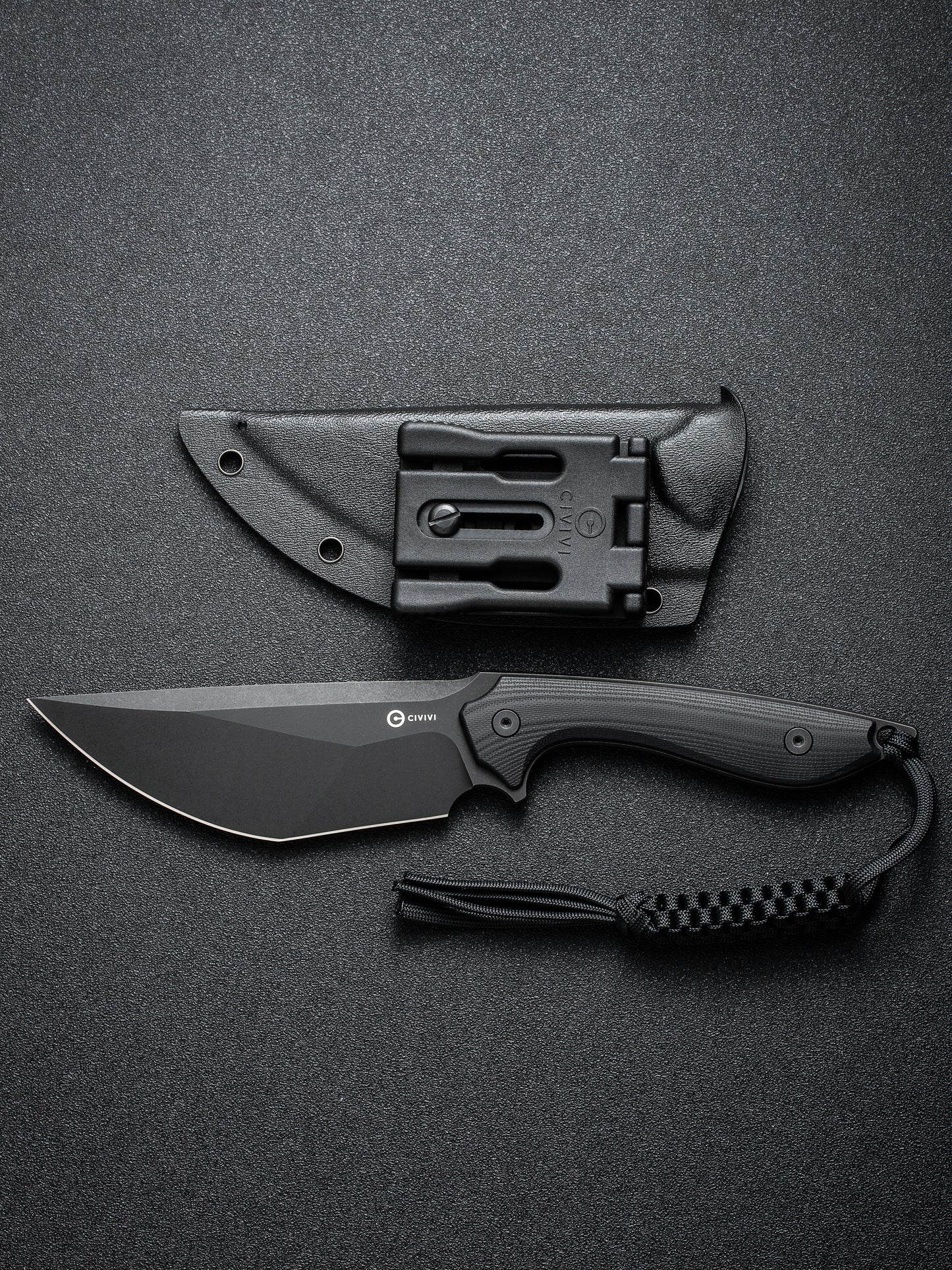 Civivi Concept 22 4.88" D2 Black G10 Fixed Blade Knife by Tuffknives C21047-1