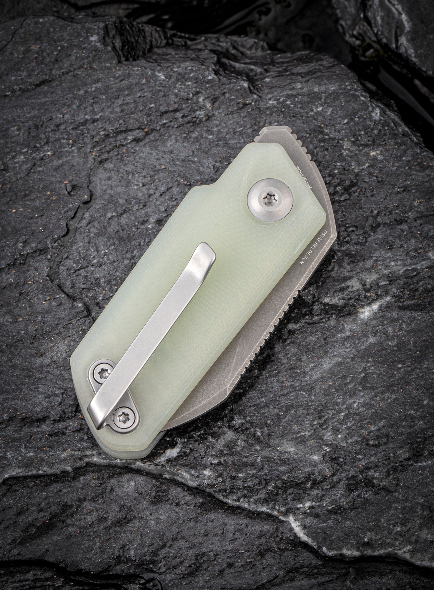 Civivi Ki-V 1.55" 9Cr18MoV Natural G10 Slip-Joint Folding Knife by Ostap Hel C2108A