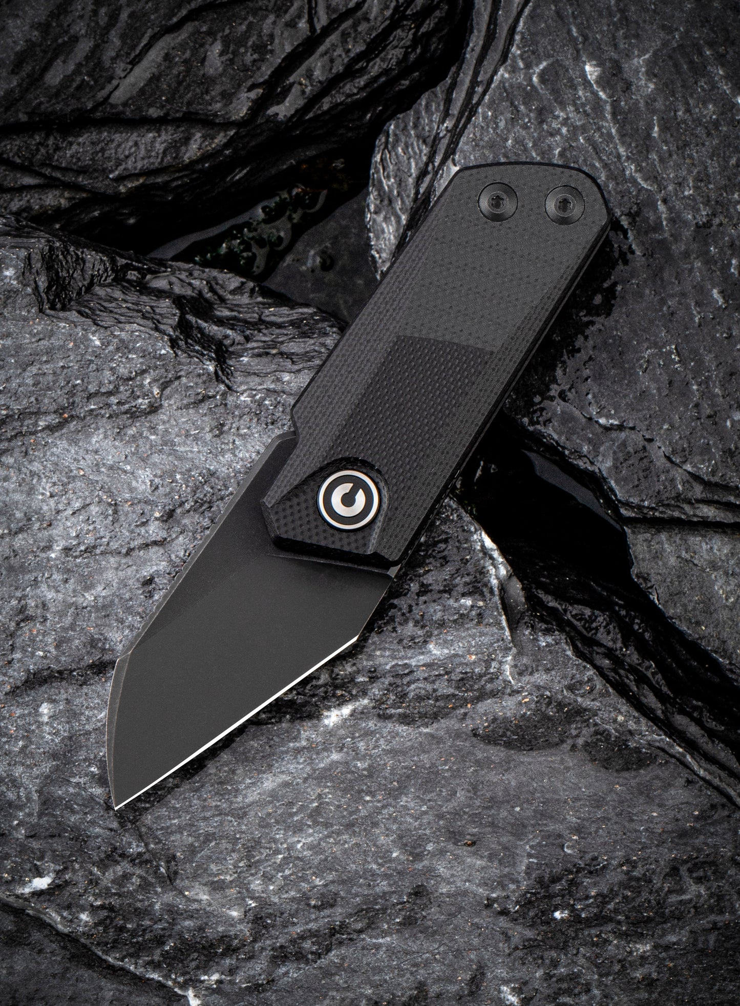 Civivi Ki-V 1.55" 9Cr18MoV Black G10 Slip-Joint Folding Knife by Ostap Hel C2108B