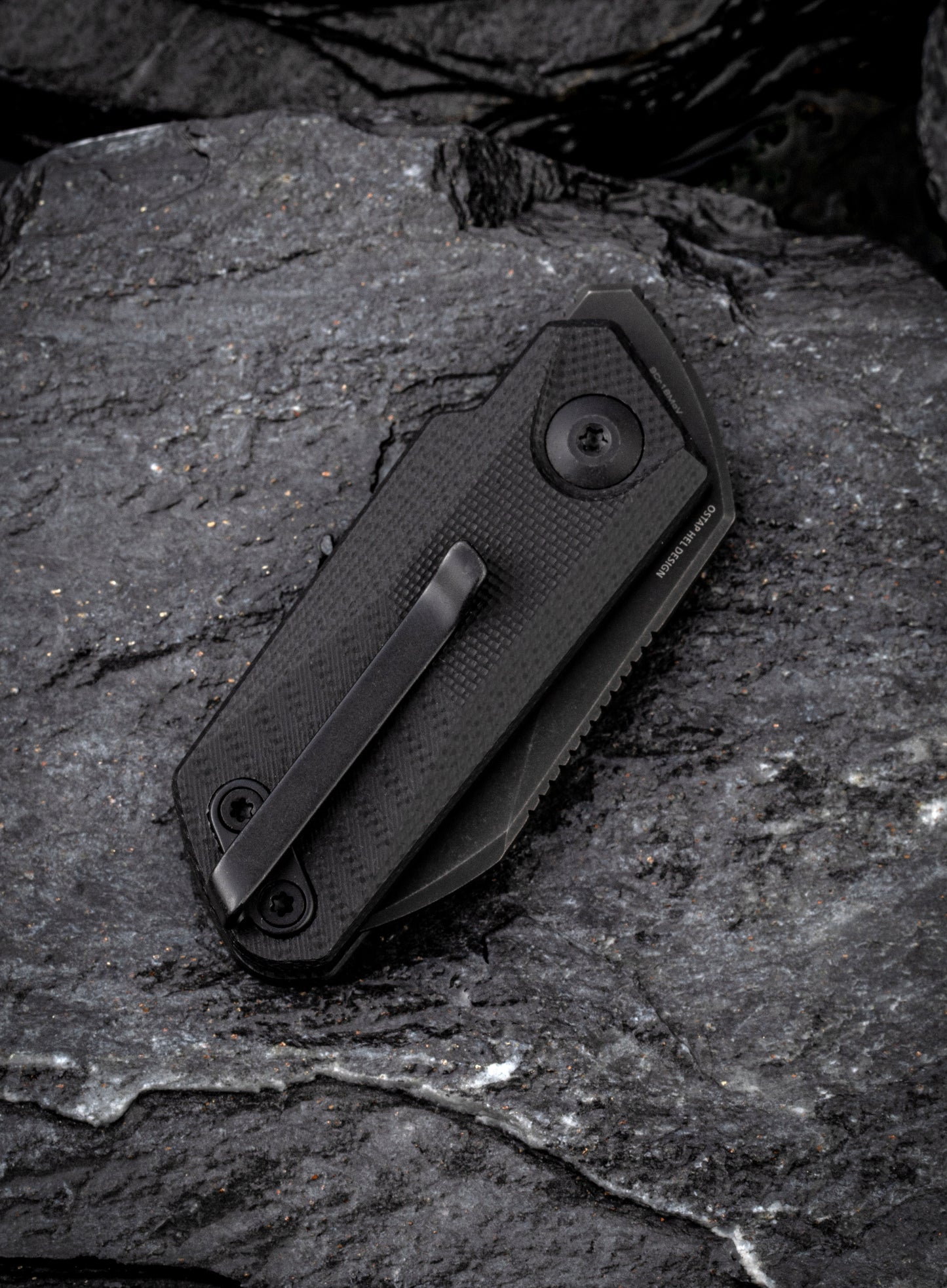 Civivi Ki-V 1.55" 9Cr18MoV Black G10 Slip-Joint Folding Knife by Ostap Hel C2108B