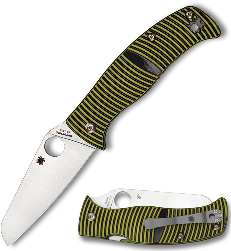 Spyderco Caribbean 3.7" Rustproof LC200N Sheepsfoot G10 Folding Knife C217GPSF