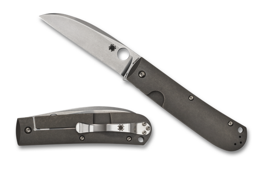 Spyderco Marcin Slysz SwayBack 3.53" CTS XHP Titanium Folding Knife C249TIP