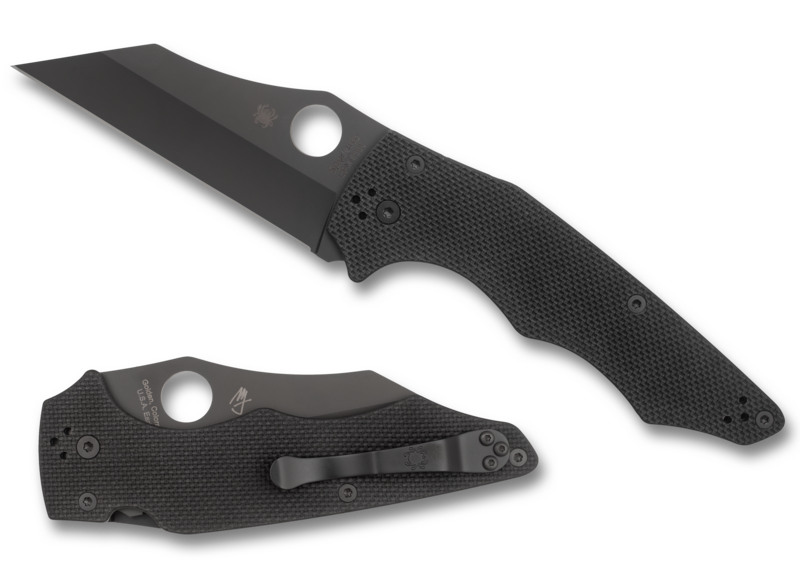 Spyderco Yojumbo Black 3.98" CPM S30V DLC G10 Folding Knife C253GPBBK