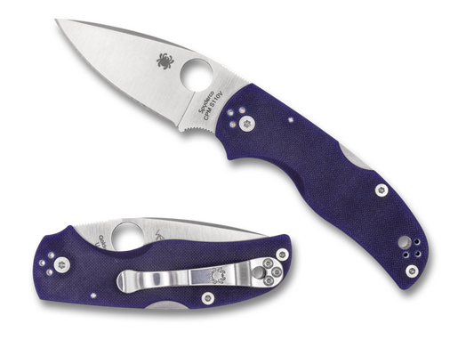 Spyderco Native 5 3" CPM S110V Dark Blue G-10 Folding Knife C41GPDBL5