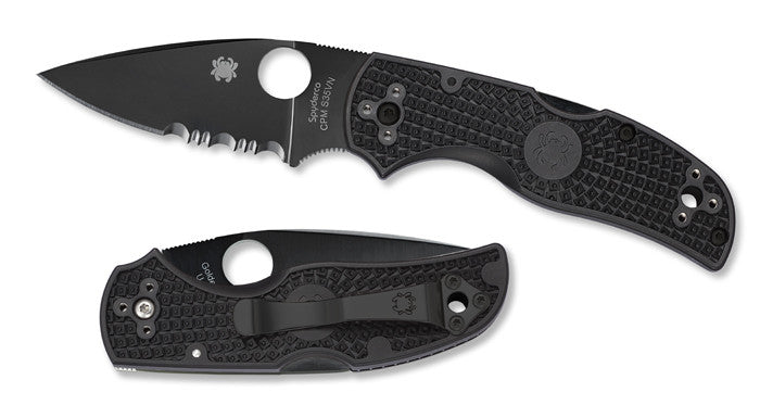 Spyderco Native 5 Lightweight Black Combo-edge 3" CPM S35VN FRN Folding Knife C41PSBBK5
