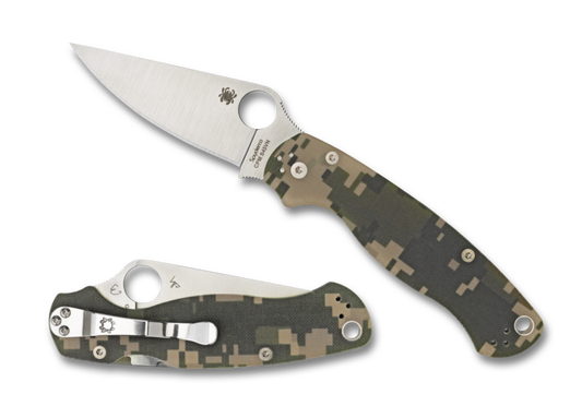Spyderco ParaMilitary 2 Digital Camo S45VN G-10 Folding Knife C81GPCMO2