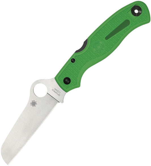 Spyderco Atlantic Salt Green 3.68” LC200N Rustproof Folding Knife C89FPGR