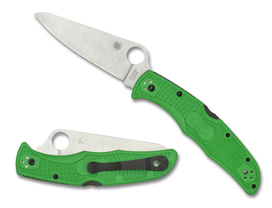 Spyderco Pacific Salt 2 Green 3.78” LC200N Rustproof Folding Knife C91FPGR2